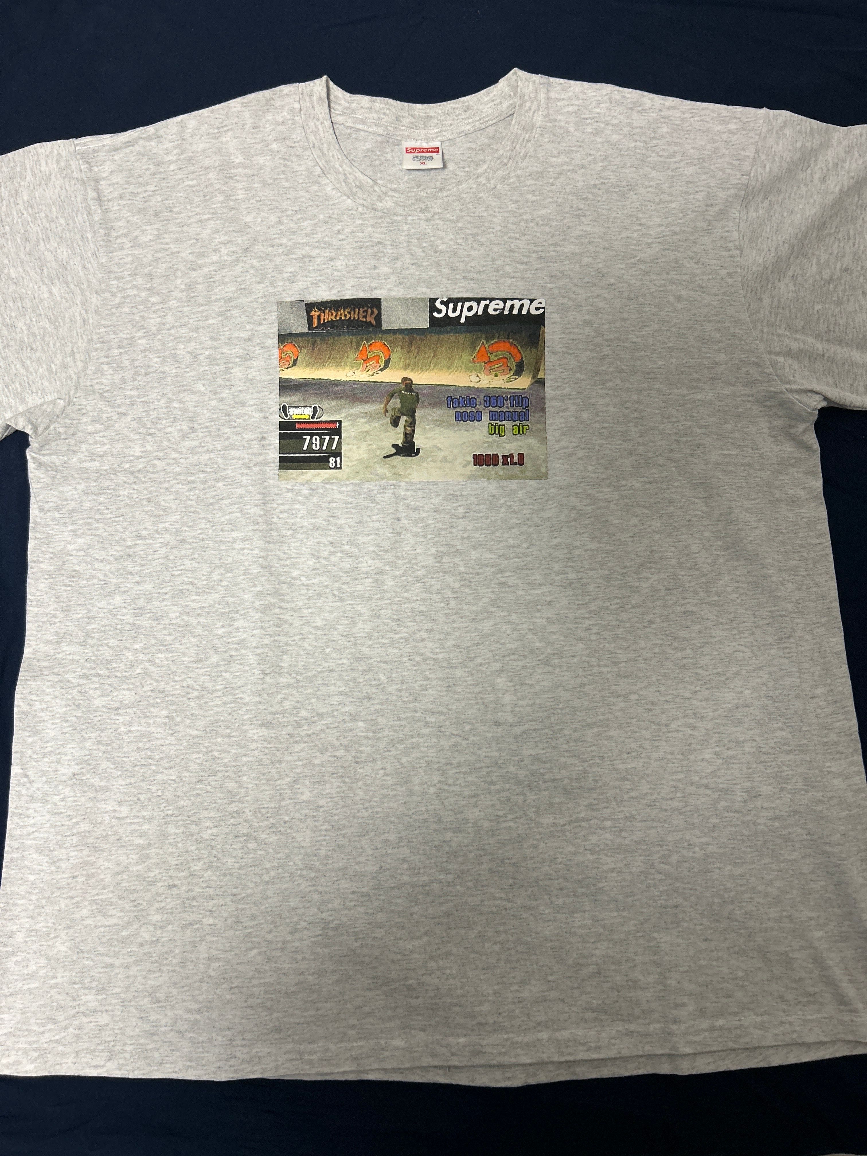 Supreme / Thrasher® Game Tee "Ash Grey"