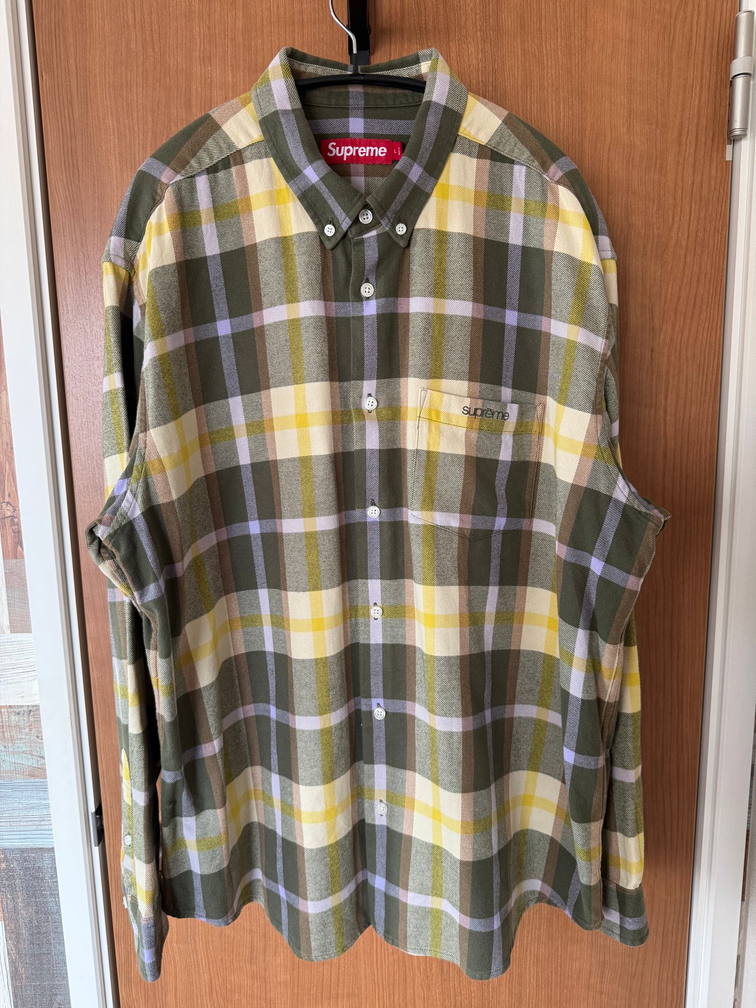 Supreme Plaid Flannel Shirt "Green" (23FW)