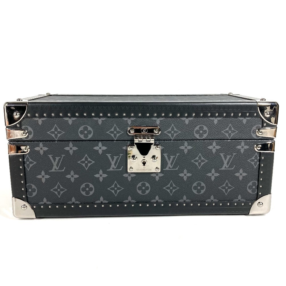 ルイヴィトン LOUIS VUITTON コフレ アクセソワール M44127 モノグラムエクリプス ジュエリーケース 時計ケース ウォッチケース アクセサリーケース トランク モノグラムエクリプスキャンバス ブラック 新品同様
