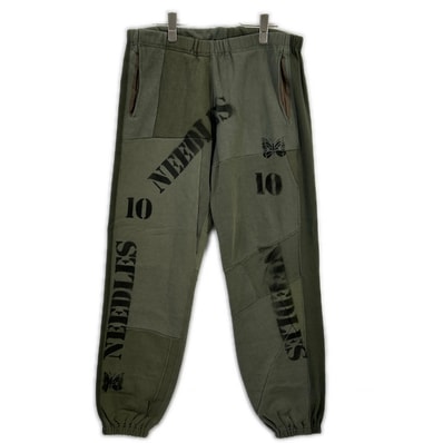 ニードルズ カーキ Rebuild by Needles 23SS Army Sweatパンツ L