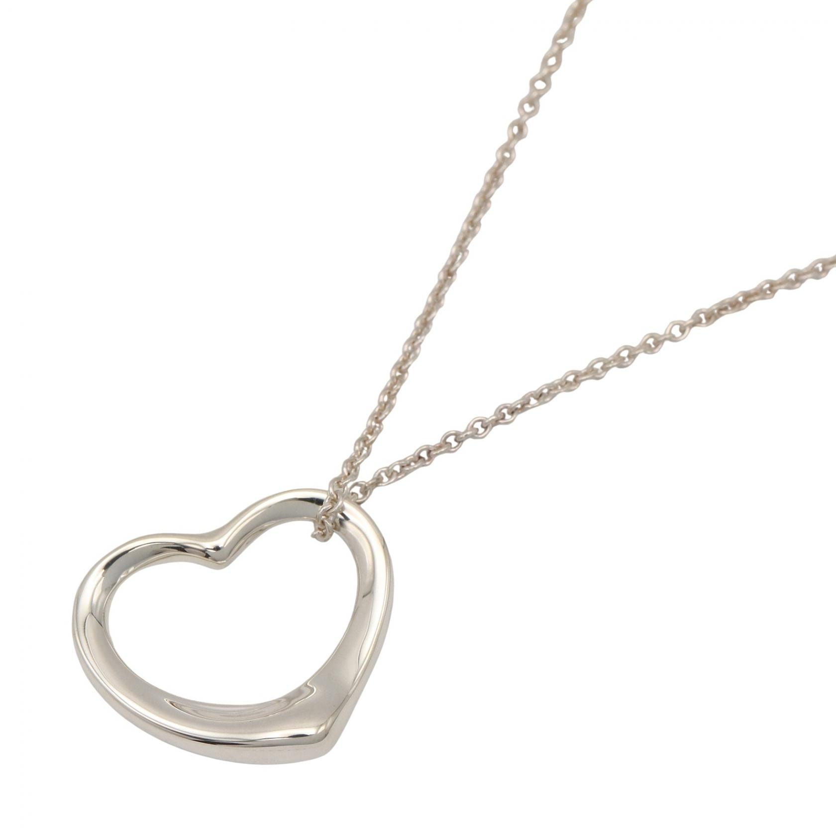ティファニー TIFFANY&CO オープンハート ネックレス ミディアム ネックレス ジュエリー シルバー925 レディース シルバー系 60020474 【中古】
