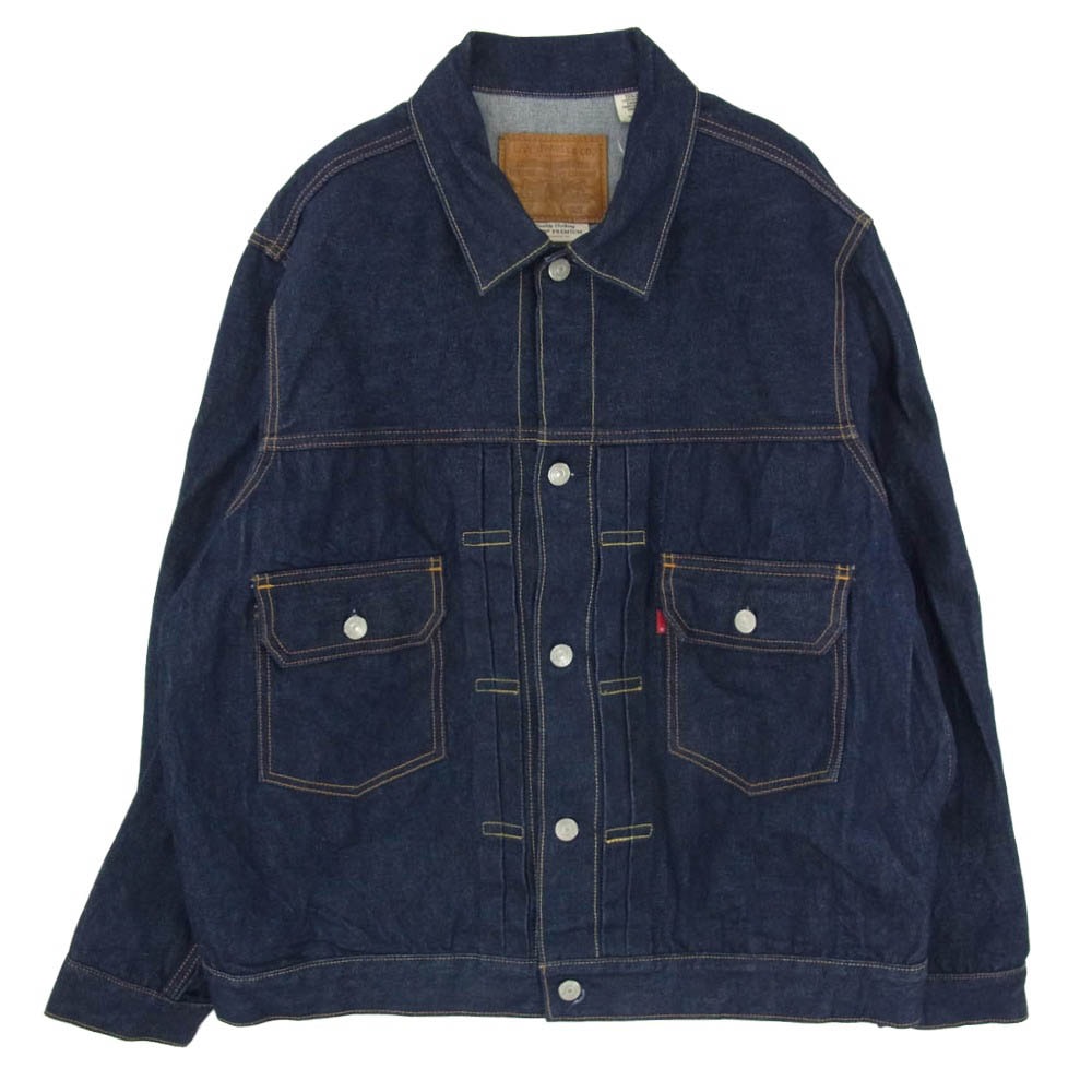 Levi's リーバイス PC9-008CA-0000 PREMIUM Type 2nd プレミアム セカンド 濃紺 デニム ジャケット インディゴブルー系 XL【中古】
