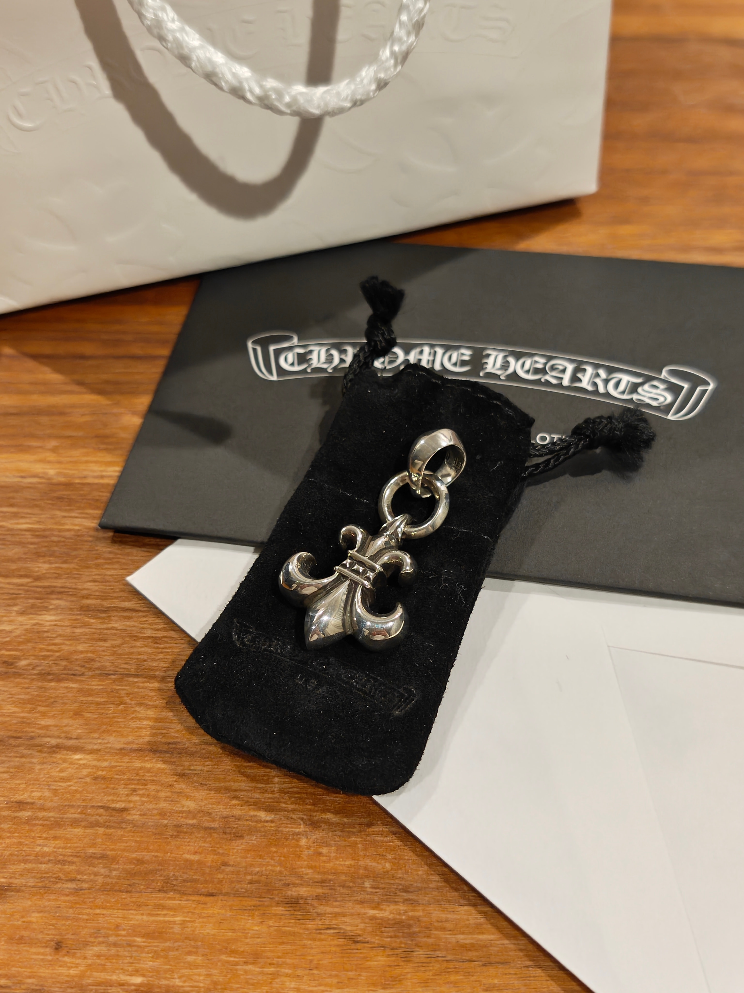 Chrome Hearts BS Fleur Pendant with Bale "Silver"