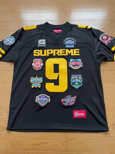 Supreme Championships Embroidered Football Jersey "Black"