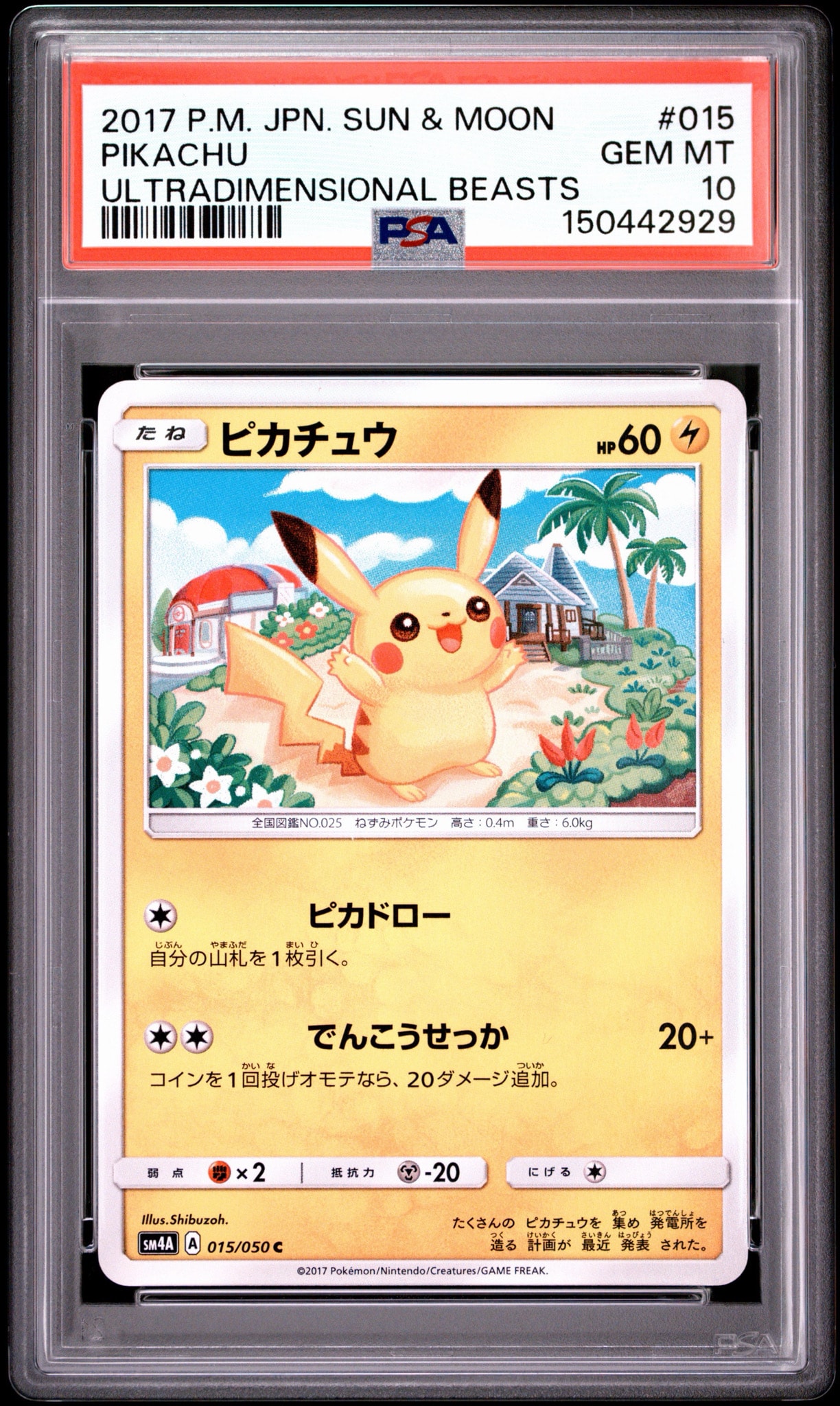 ピカチュウ C [SM4A 015/050](拡張パック「超次元の暴獣」)通販・買取