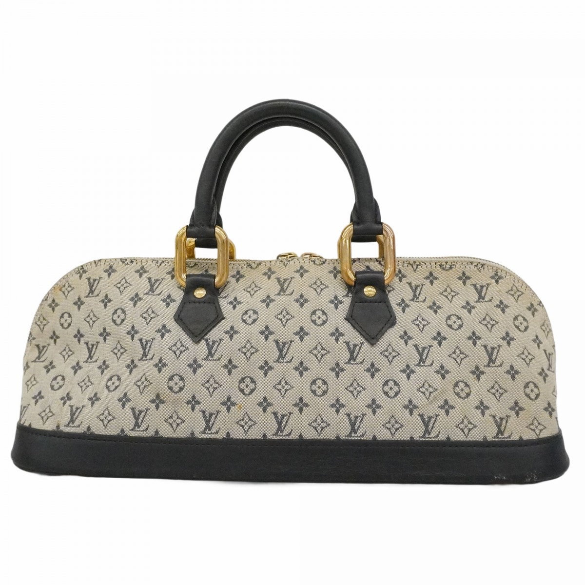 【6dd4281-k】ルイヴィトン ハンドバッグ モノグラム・ミニ アルマロン M92205 ブルー【中古】レディース