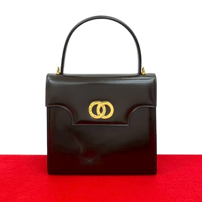 CELINE セリーヌ サークルロゴ 金具 カーフ トートバッグ ブラウン
33566