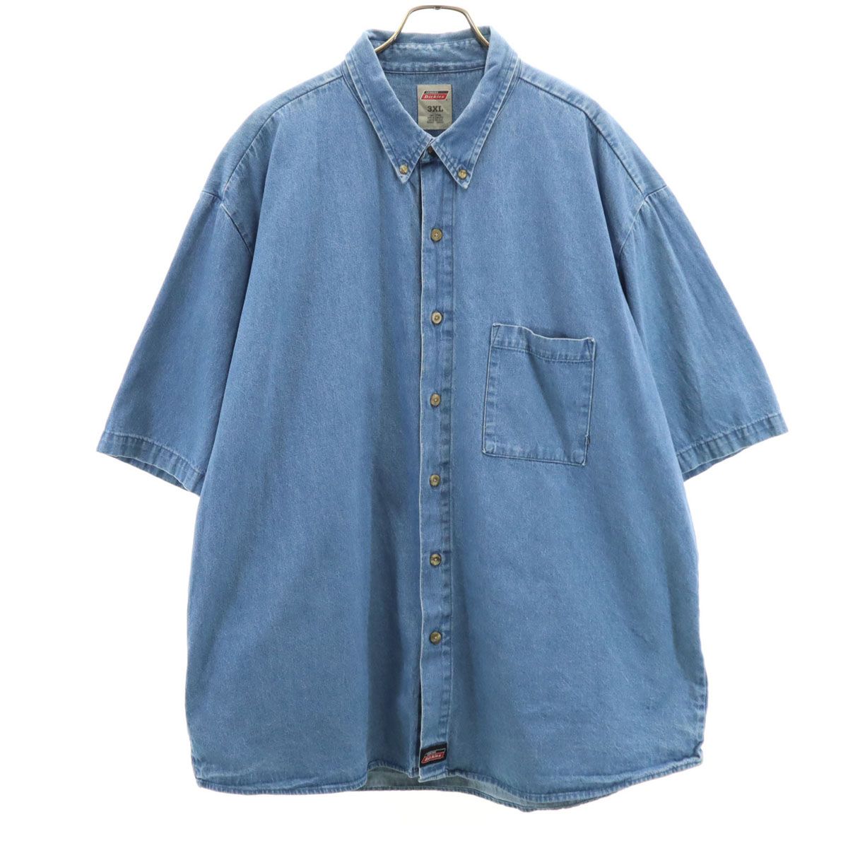 Dickies 半袖 ボタンダウン デニムシャツ