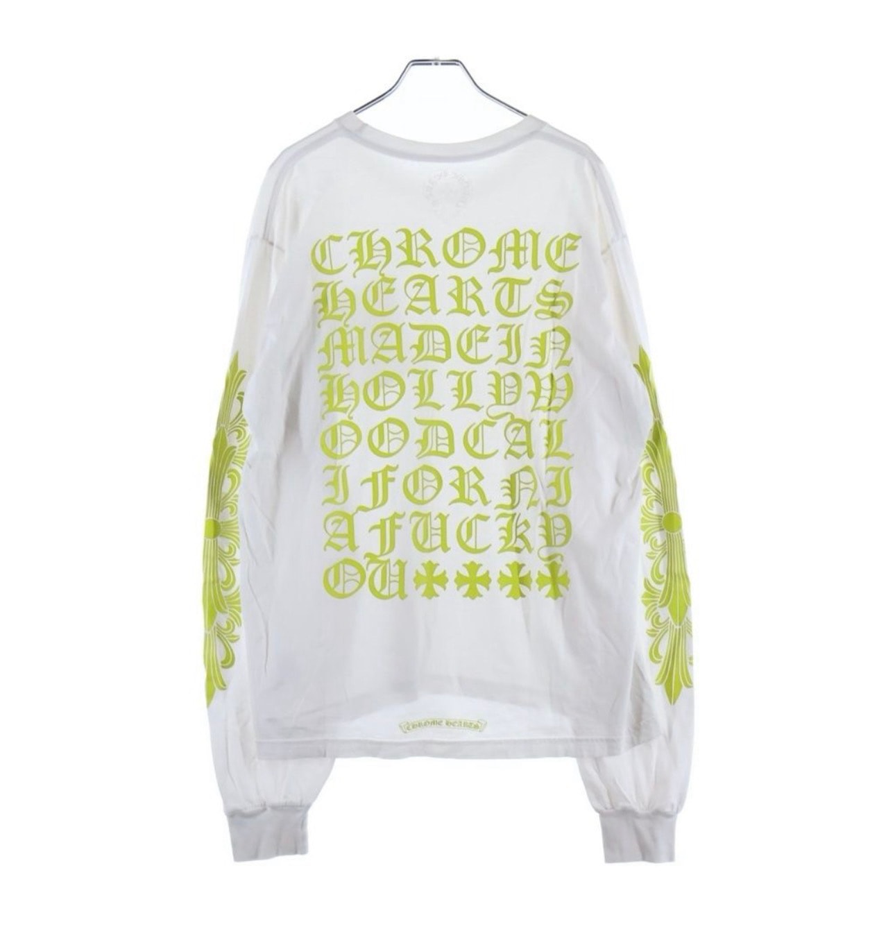 Chrome Hearts Neon Back Print L/S T-Shirt "White"