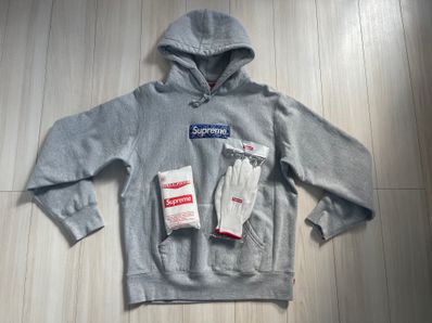 Supreme Bandana Box Logo Hooded Sweatshirt "Grey"