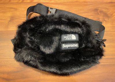 Supreme x The North Face Faux Fur Waist Bag "Black" NM82093I / NF0A5G87