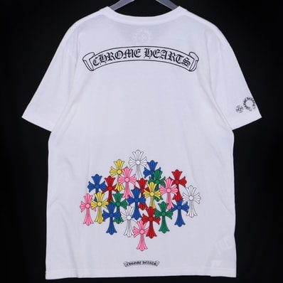 Chrome Hearts Cemetery Cross T-Shirt "White/Multicolor"