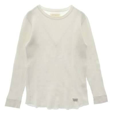 WACKO MARIA ワコマリア カットソー サーマル ワッフル 長袖 カットソー ホワイト系 L【中古】