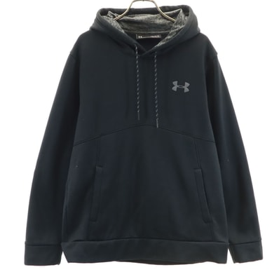 UNDER ARMOUR アンダーアーマー 長袖 パーカー M ブラック プルオーバー 裏起毛