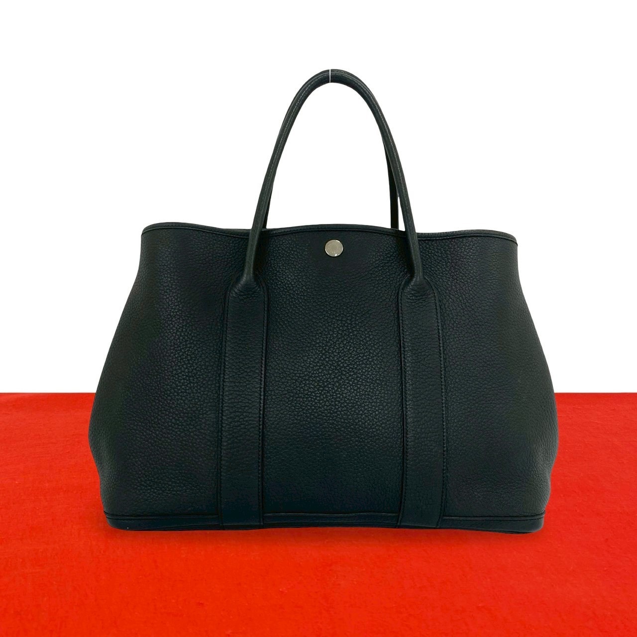 HERMES エルメス ガーデンパーティPM ネゴンダ トートバッグ ブラック
 83131