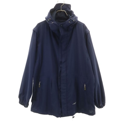 BURBERRY LONDON バーバリーロンドン 日本製 2WAY ナイロンジャケット L ネイビー 三陽商会 ポケッタブル