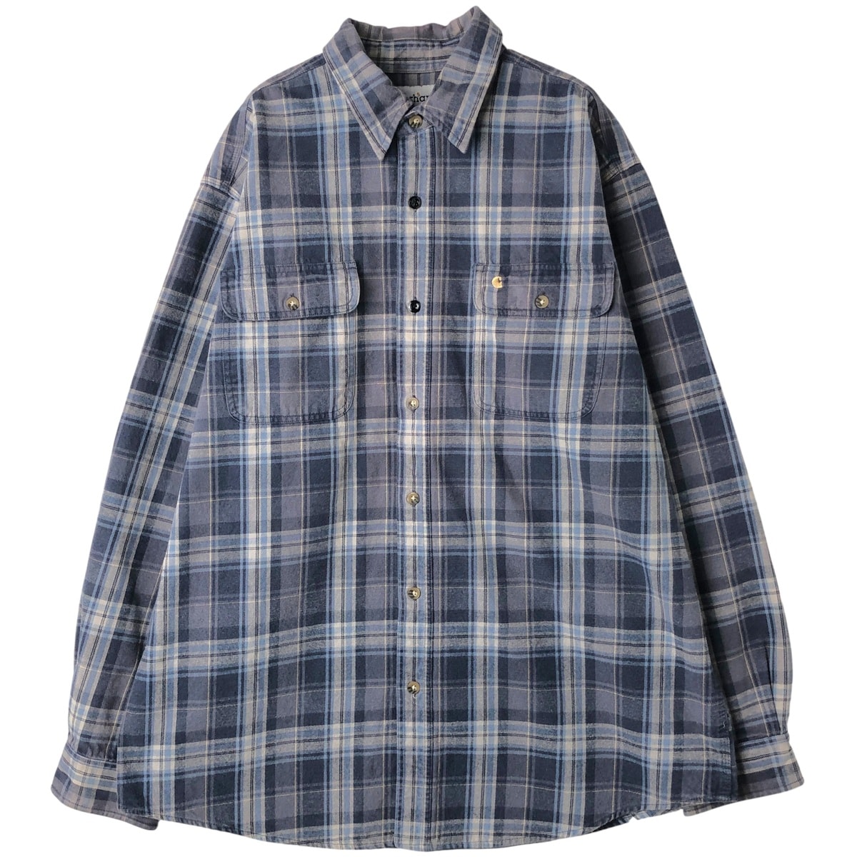 古着 カーハート Carhartt 長袖 フランネルチェックシャツ メンズXL相当/eaa608117
