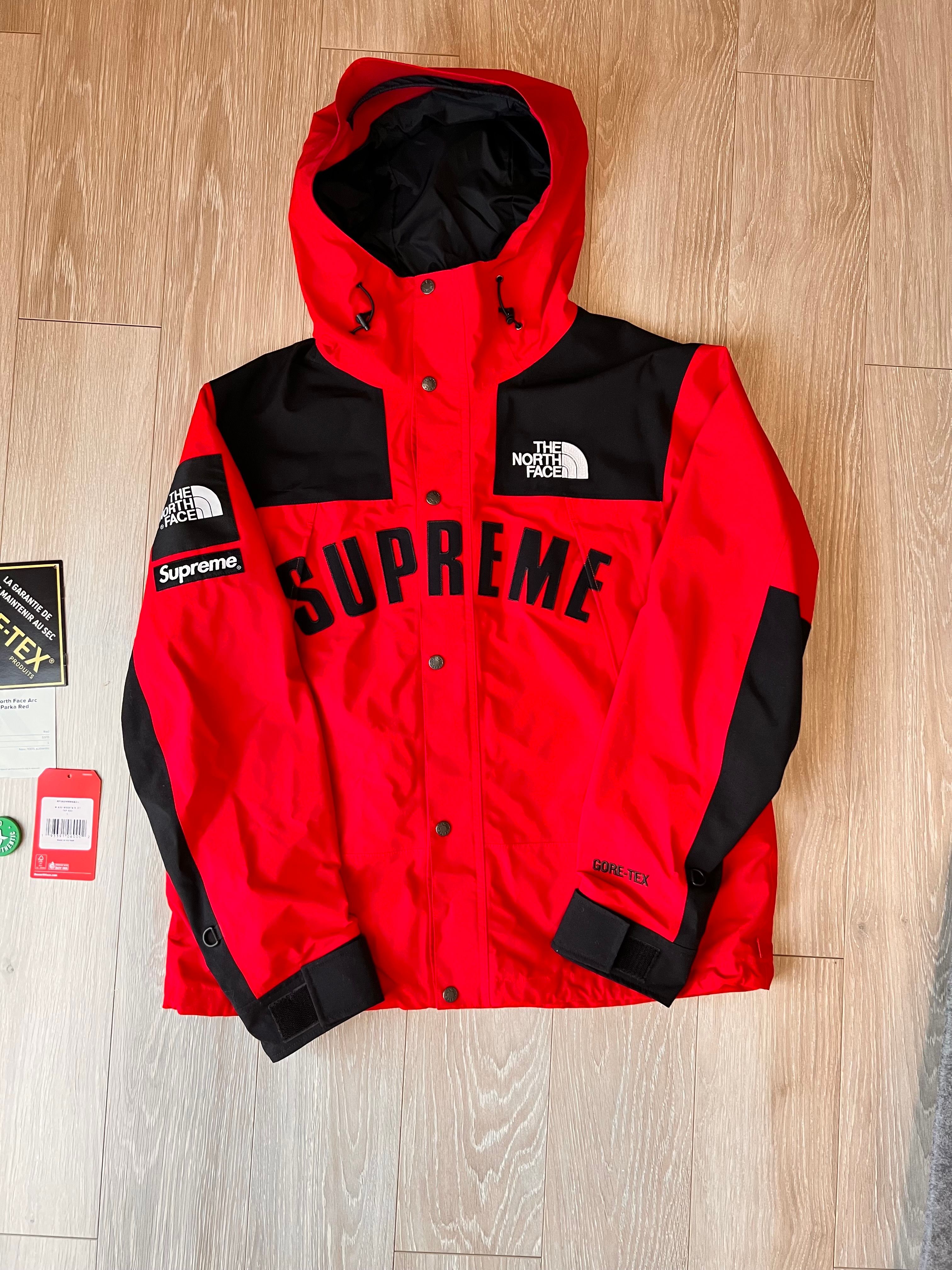 Supreme x The North Face Arc Logo Mountain Parka "Red"