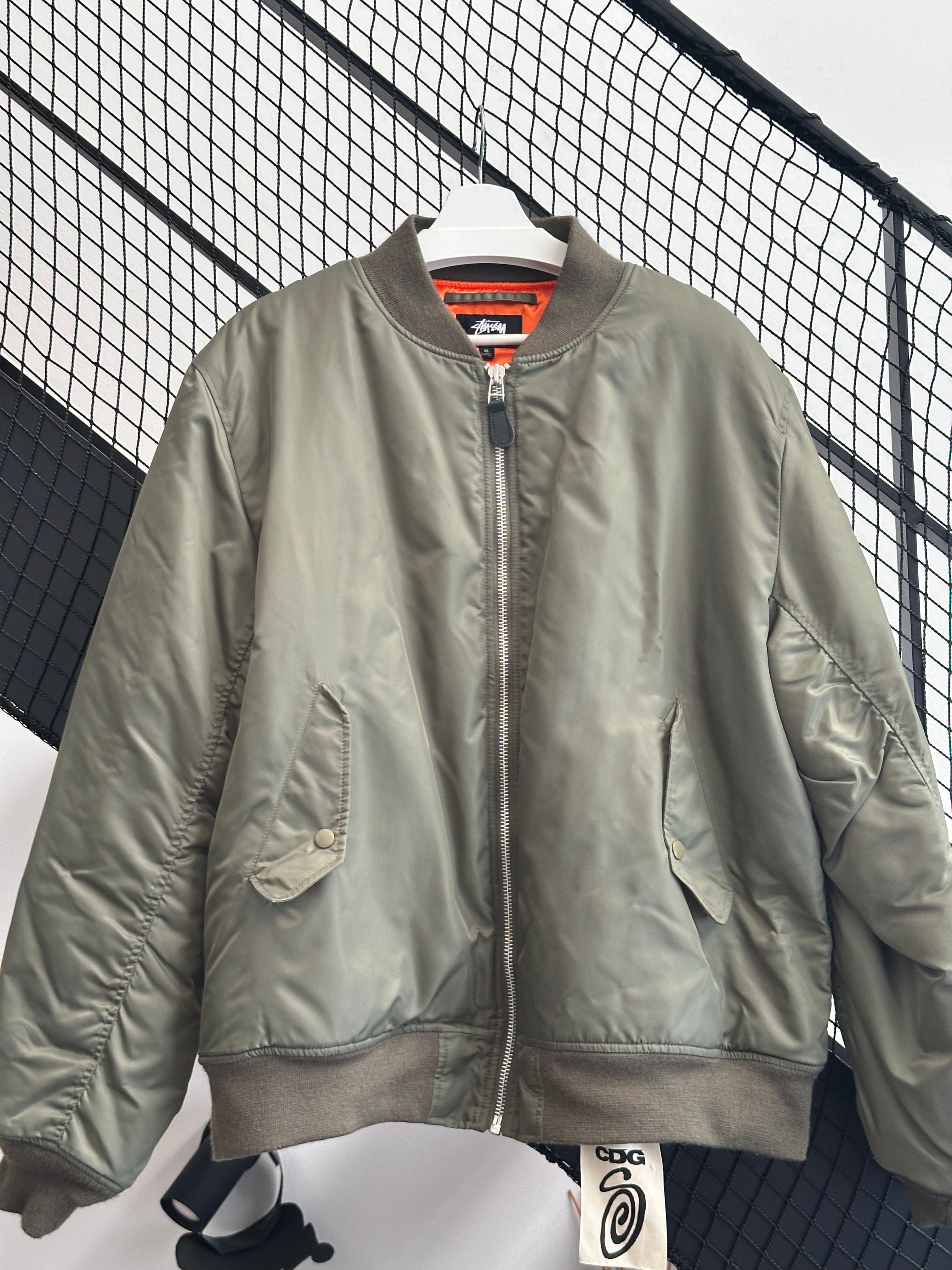 Stussy CDG MA-1 Jacket "Khaki"
