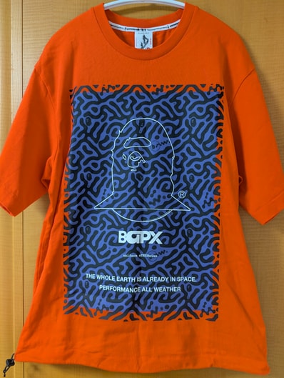 A BATHING APE x KAZUKI KURAISHI Maze S/S Tee "Orange"