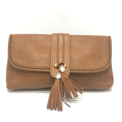 グッチ GUCCI マルケッシュ GG タッセル 257030 カバン セカンドバッグ クラッチバッグ レザー ブラウン