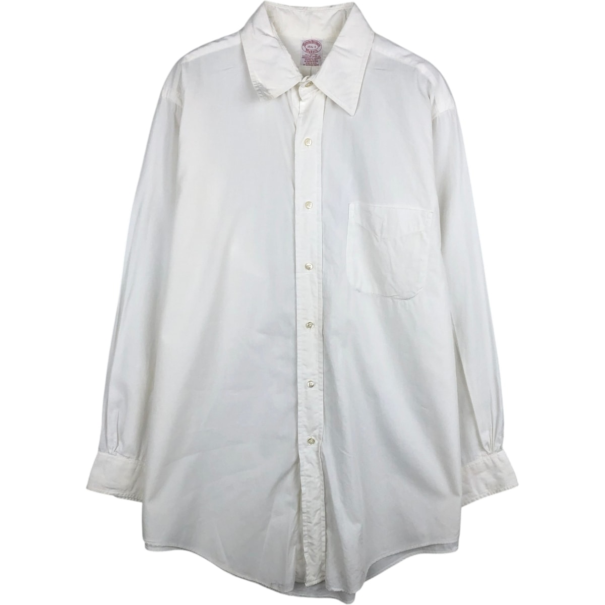 古着 ブルックスブラザーズ Brooks Brothers MAKERS 長袖 コットンシャツ USA製 メンズM相当/eaa625182
