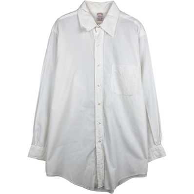 古着 ブルックスブラザーズ Brooks Brothers MAKERS 長袖 コットンシャツ USA製 メンズM相当/eaa625182