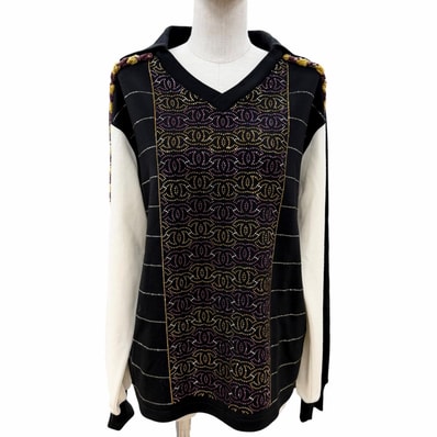極美品 シャネル カットソー マルチ レディース 38/40 P75458K10806