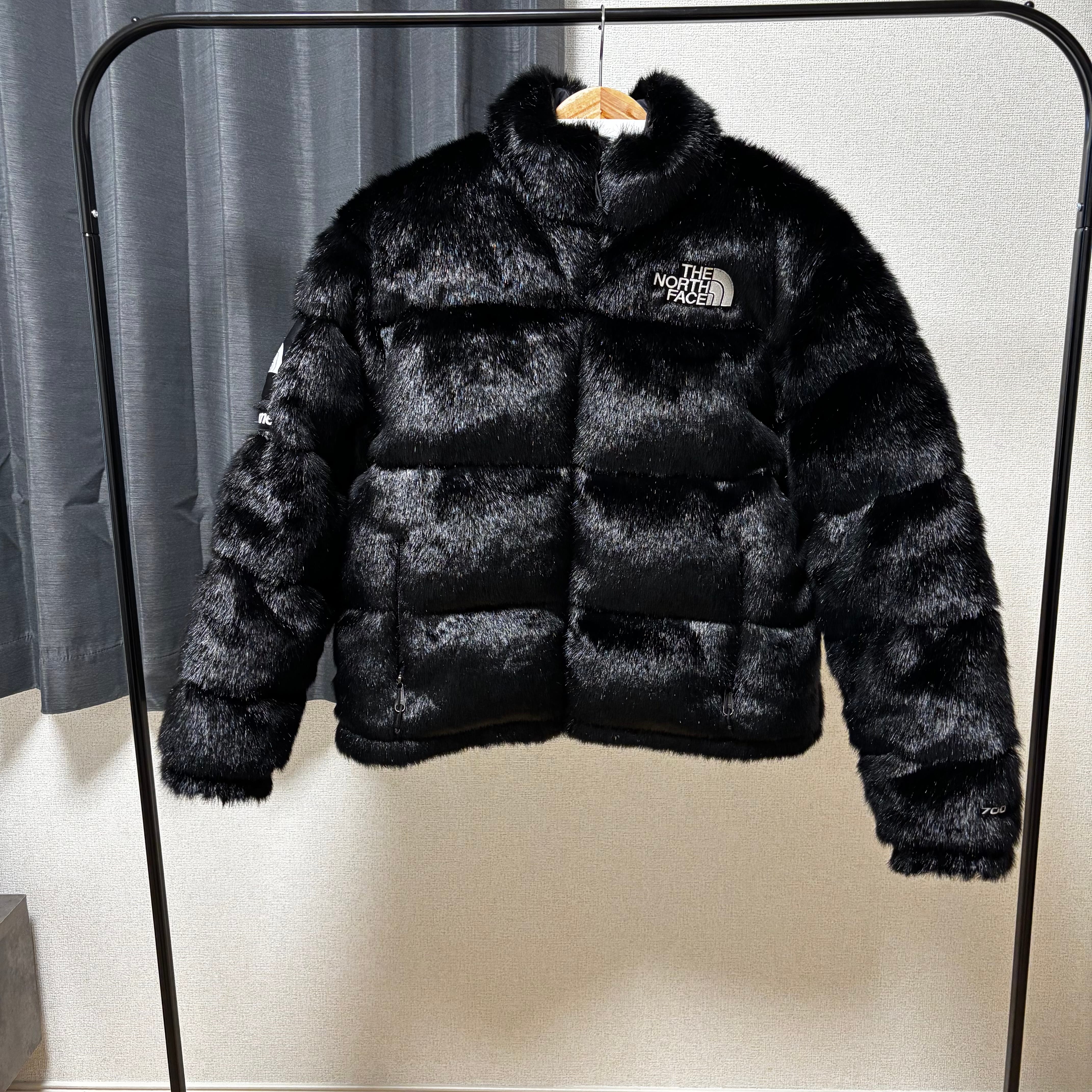 Supreme x The North Face Faux Fur Nuptse Jacket "Black"