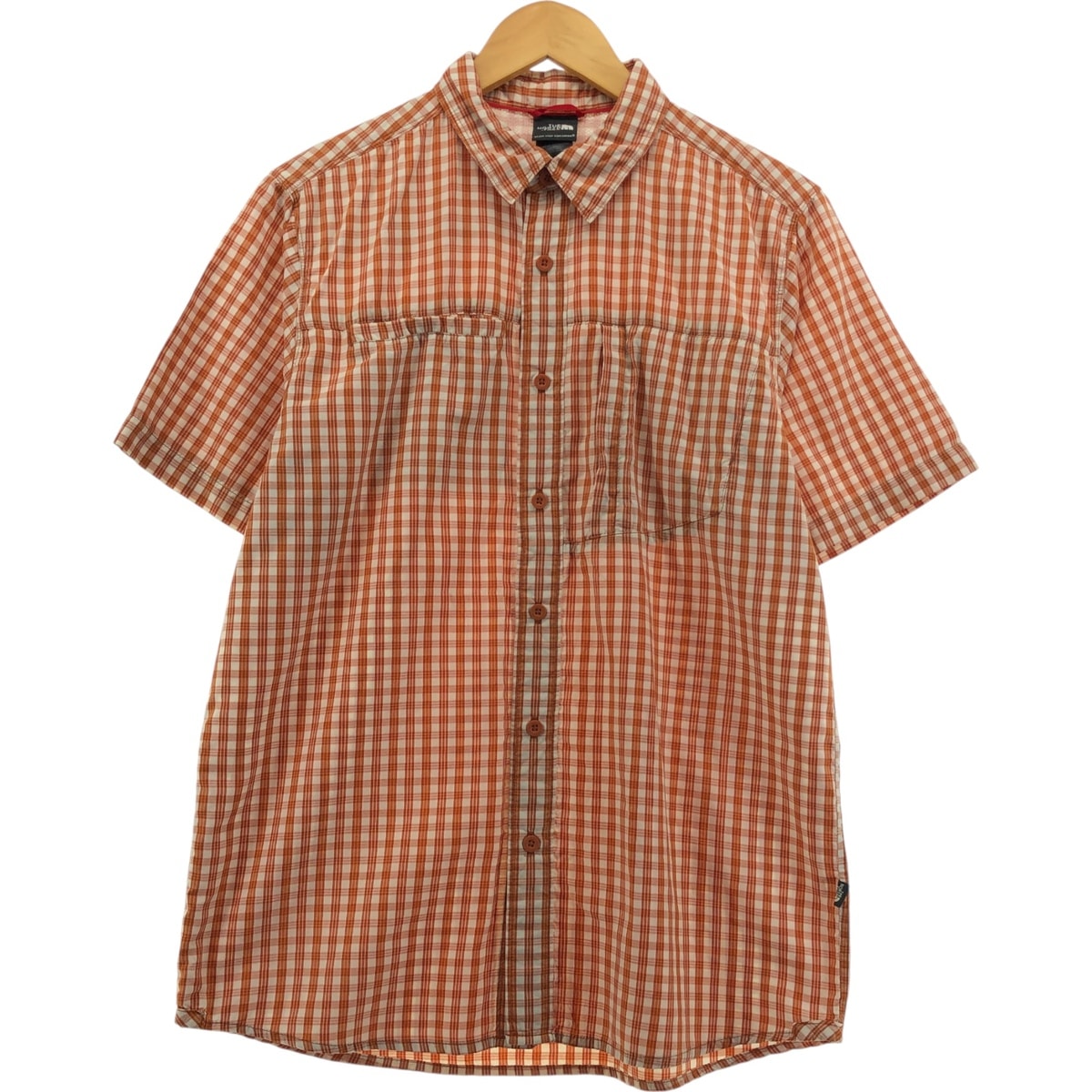 古着 ザノースフェイス THE NORTH FACE チェック柄 半袖 フィッシングシャツ メンズM相当/eaa553971