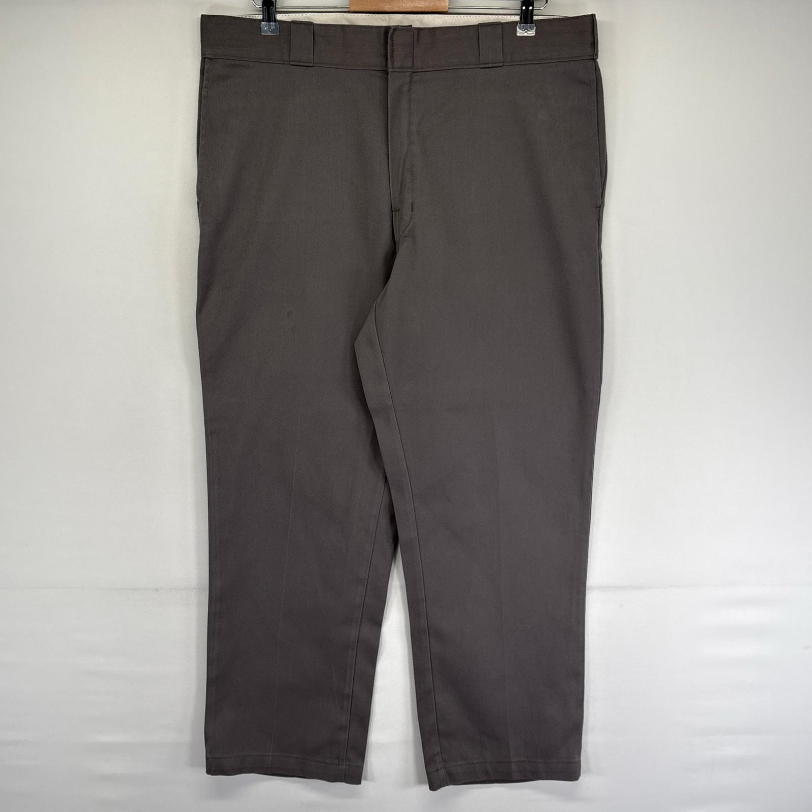 古着 ディッキーズ Dickies パンツ 874 大きいサイズ オリジナルフィット ジッパーフライ ワークパンツ w38 L30  グレー系 メンズ