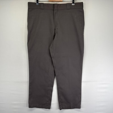 古着 ディッキーズ Dickies パンツ 874 大きいサイズ オリジナルフィット ジッパーフライ ワークパンツ w38 L30 グレー系 メンズ