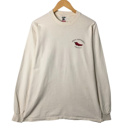 古着 90年代 フルーツオブザルーム FRUIT OF THE LOOM バックプリント キャラクタープリントロングTシャツ ロンT メンズXL相当/eaa540520 【中古】 【250425】 【NL2503】/eaa540520