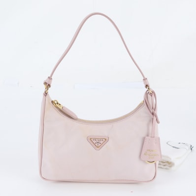 ■美品 プラダ リナイロントライアングルロゴショルダーバッグ