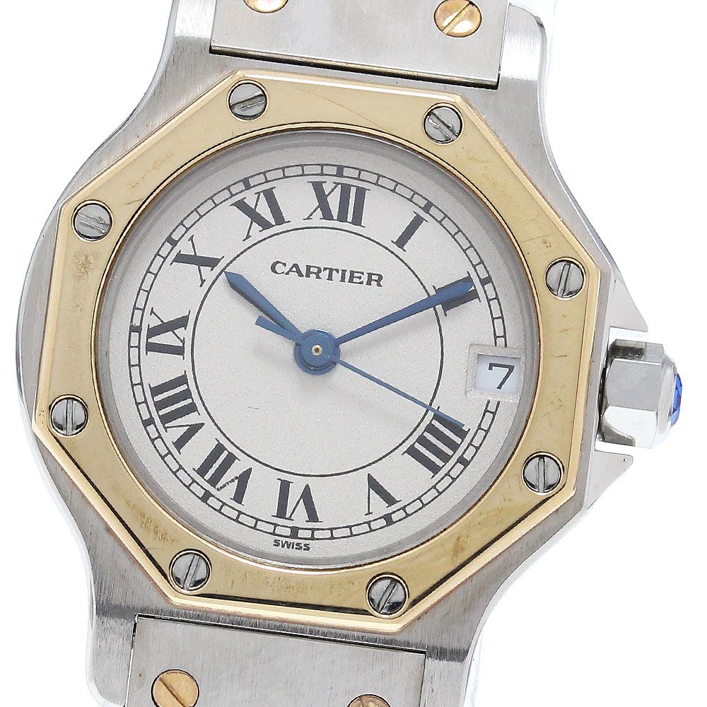 カルティエ サントスオクタゴンSM  レディース 【中古】