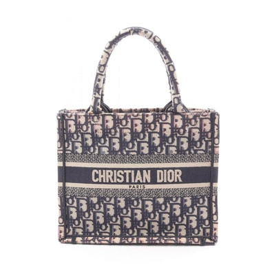 ディオール Dior BOOK TOTE ブックトート スモール トートバッグ バッグ キャンバス レディース ベージュ系 / マルチカラー 【中古】