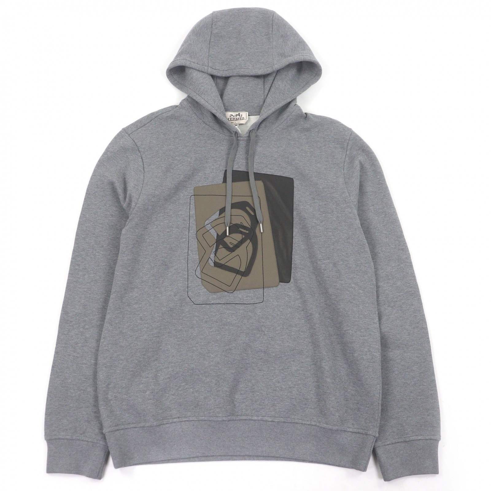 未使用品 エルメス パーカー グレー メンズ M