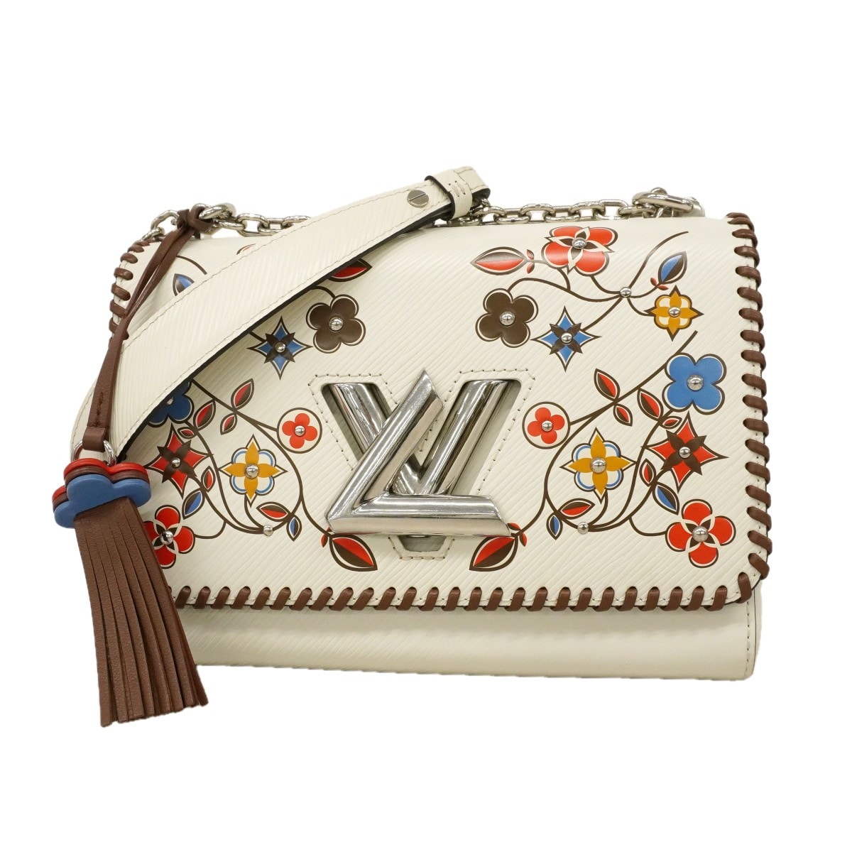 【6db2133-k】ルイヴィトン ショルダーバッグ エピ ツイストPM M53532 ホワイト マルチカラー【中古】レディース