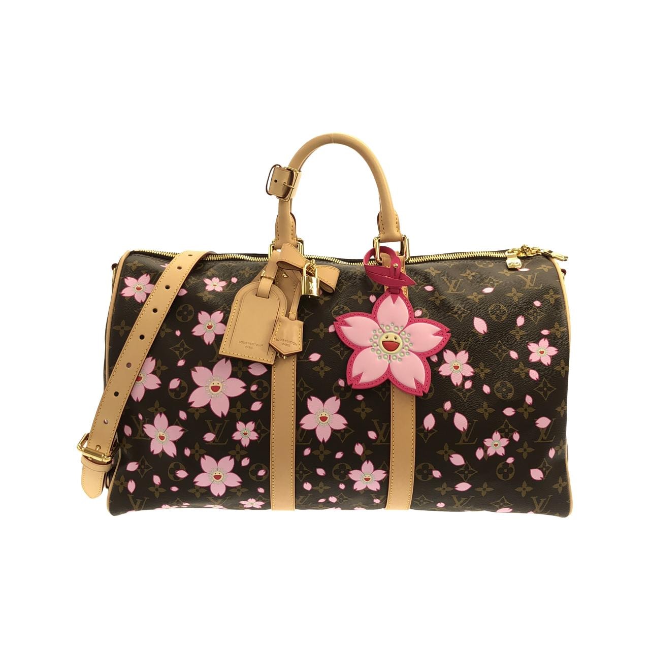 ルイヴィトン モノグラム チェリー ブロッサム(LV X TM) キーポルバンドリエール M13752 ボストンバッグ