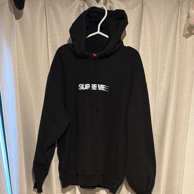 Supreme Motion Logo Hooded Sweatshirt "Black" (23SS)