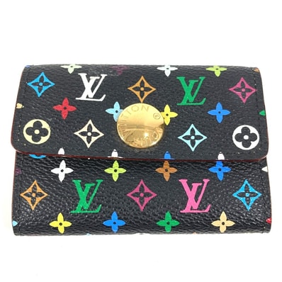 ルイヴィトン LOUIS VUITTON ポルトモネ コージー M60007 モノグラムマルチカラー 財布 小銭入れ フラップ コインケース モノグラムマルチカラーキャンバス ノワール ブラック
