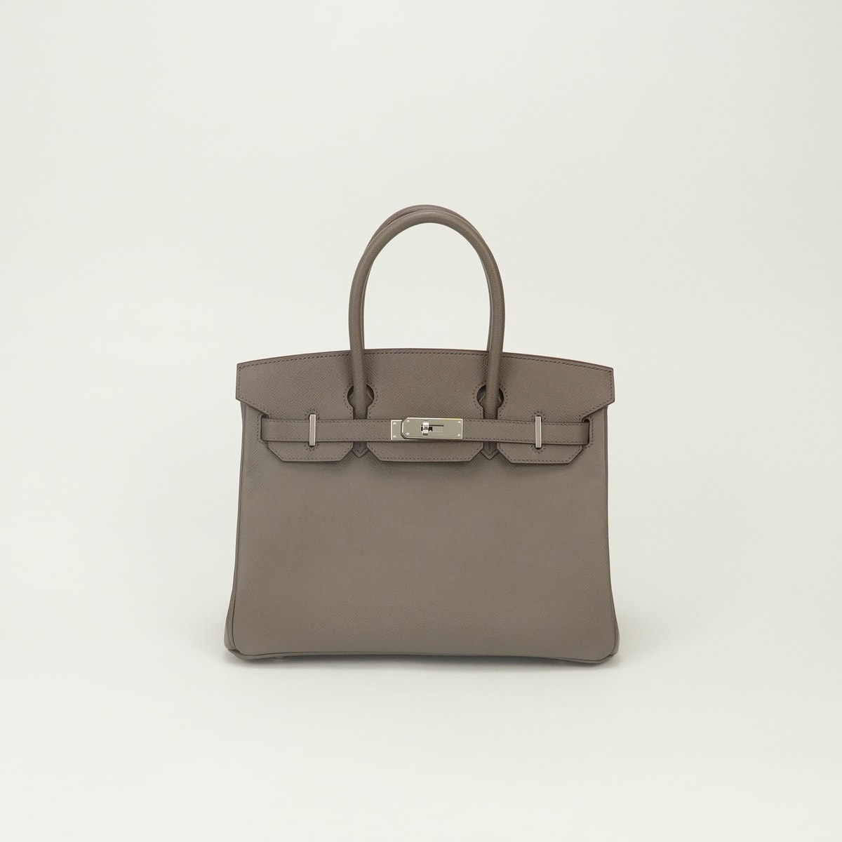 エルメス HERMES バーキン30 バーキン 30 バッグ トートバッグ エプソン エタン Etain グレー Gray シルバー金具 ハンドバッグ ヴォーエプソン