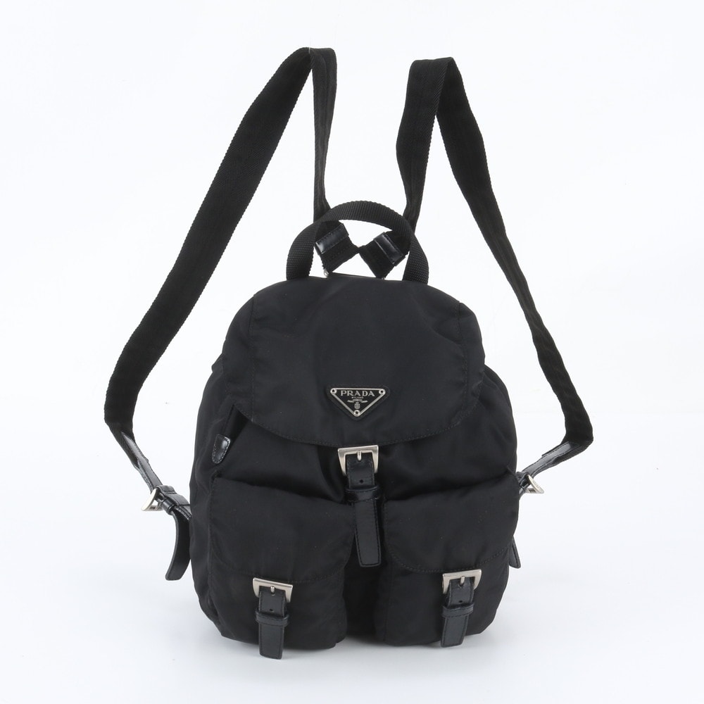 ■美品 プラダ テスート ナイロントライアングルロゴ 白タグ付