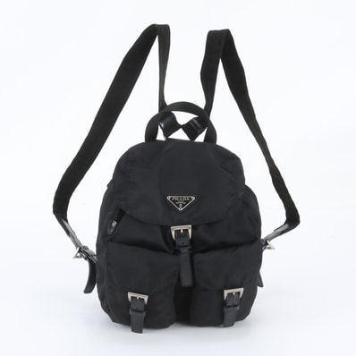 ■美品 プラダ テスート ナイロントライアングルロゴ 白タグ付