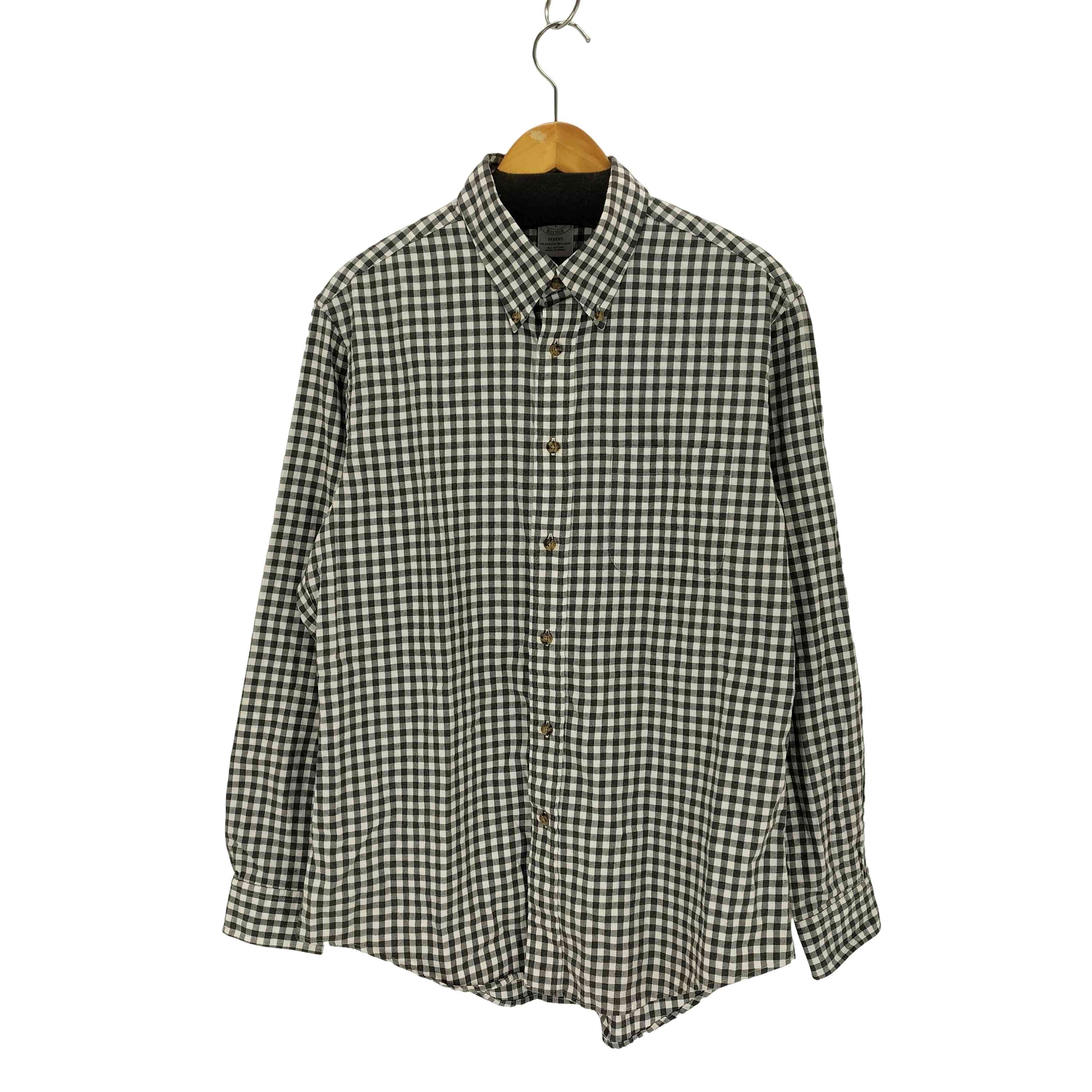 ボタンダウンギンガムチェックシャツ【1142101641078】