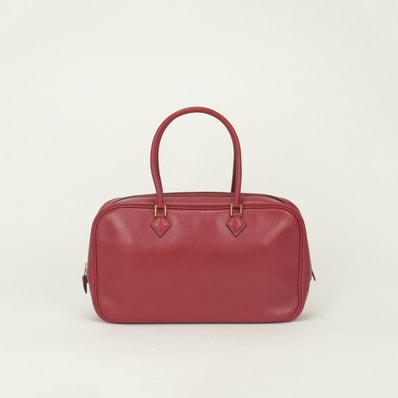 エルメス HERMES プリュムエラン28 プリュムエラン 28 バッグ トートバッグ ボックスカーフ レッド Red 赤 ゴールド金具 ハンドバッグ