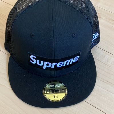 Supreme Box Logo Mesh Back New Era "Black" (22SS)