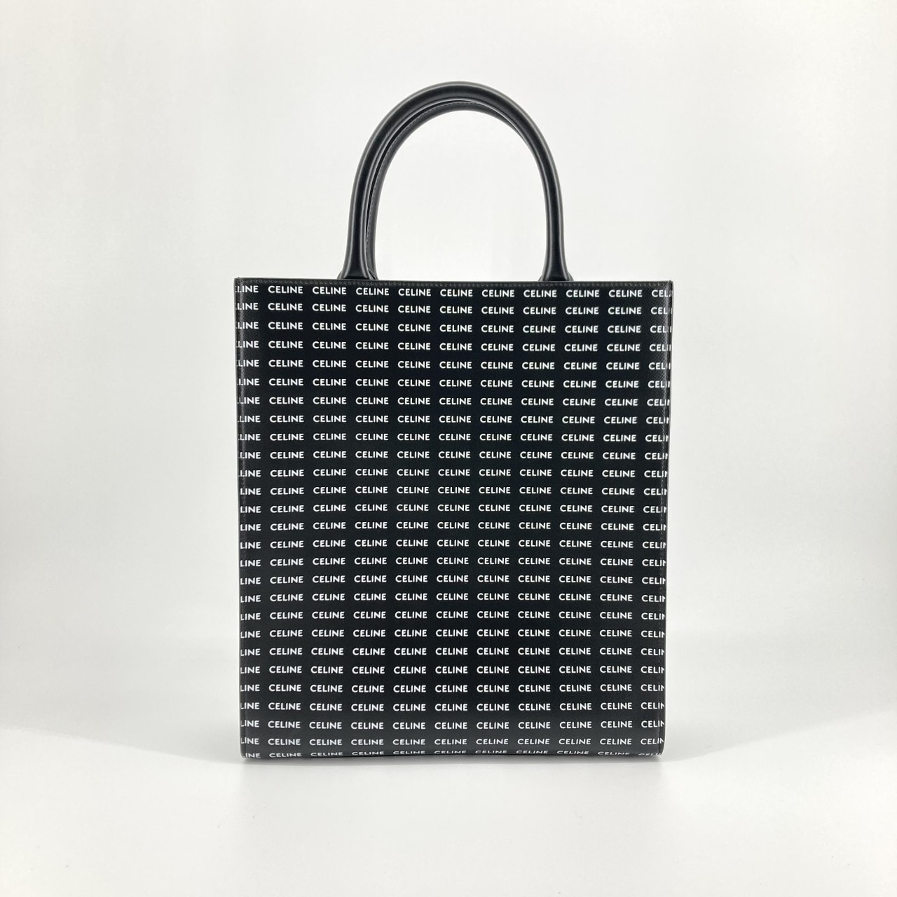 CELINE(セリーヌ) スモール バーティカル カバ 2WAY カーフレザー  / トリオンフキャンバス 191542 トートバッグ ブラック×ホワイト
