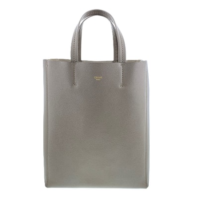 CELINE セリーヌ 2WAY バーティカル カバ スモール トート ショルダーバッグ 176183 レザー ベージュ レディース【中古】