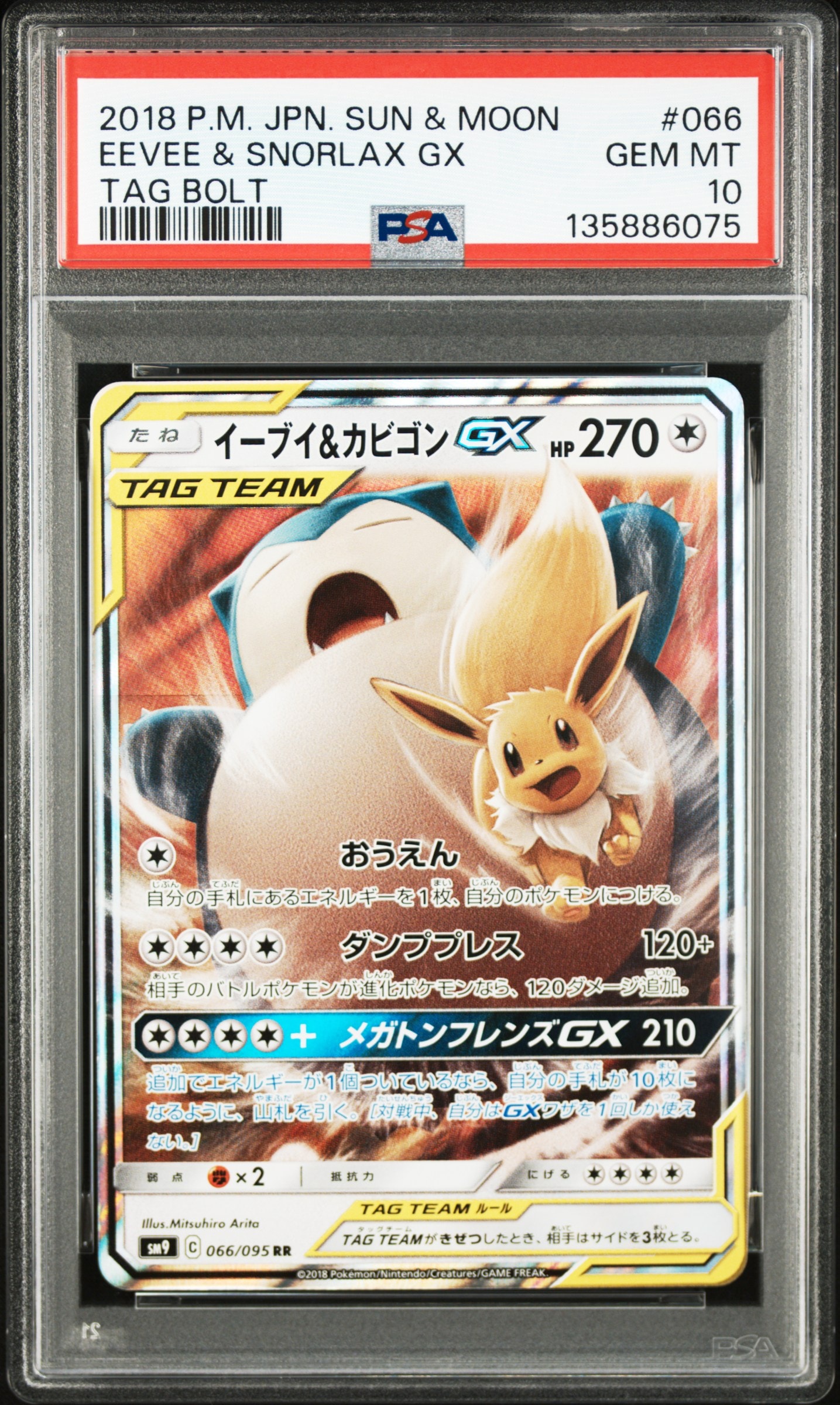 イーブイ&カビゴンGX RR [SM9 066/095](拡張パック「タッグボルト」)